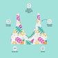 Matching Family Swimwear- Tropic Pineapple - Women's Recycled Padded Bikini Top - Fam Fab Prints