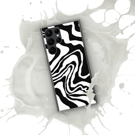 Matching Family Swimwear- Black N White Whirl - Phone Case for Samsung® - Fam Fab Prints