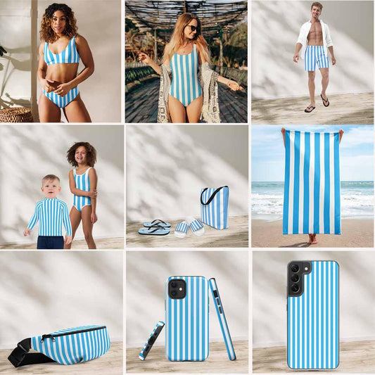 Matching Family Swimwear- Build Your Own Bundle - Beach Stripes - Fam Fab Prints