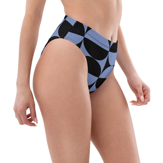 Matching Family Swimwear- Circular Chic - Recycled High-Waisted Bikini Bottom - Fam Fab Prints