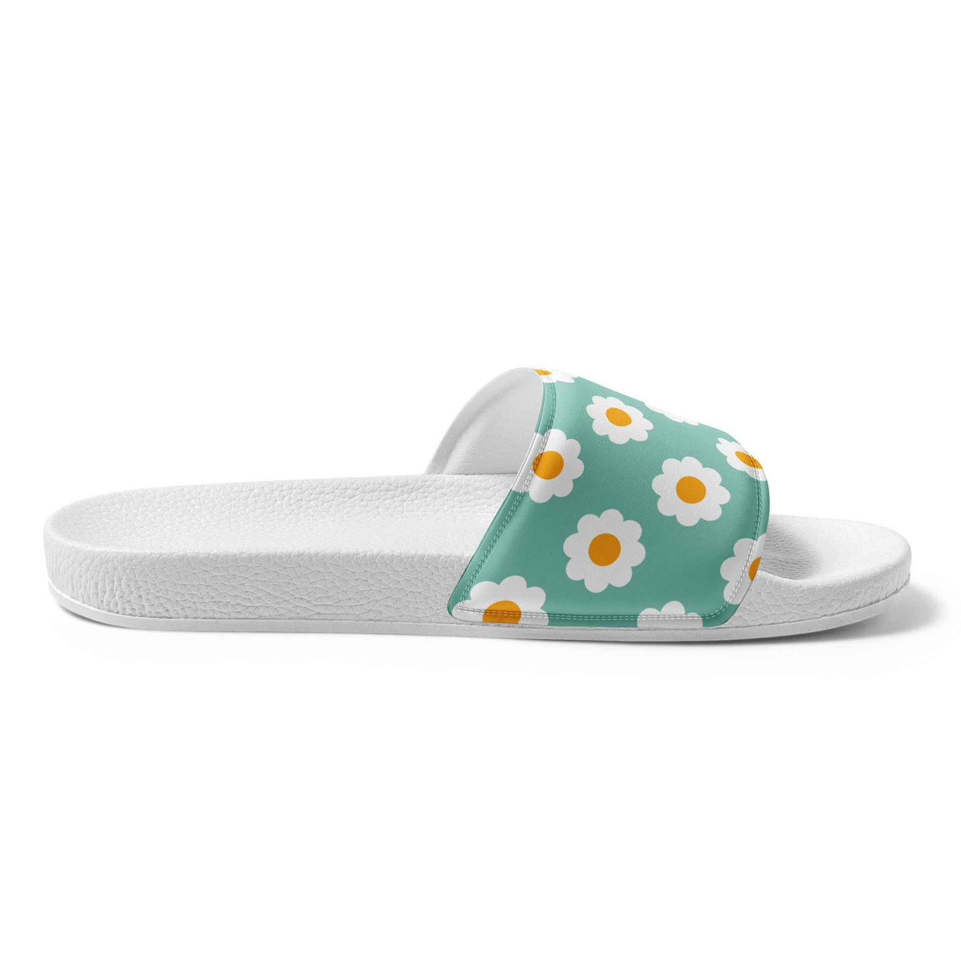 Matching Family Swimwear- Daisy Blue - Men’s Slides - Fam Fab Prints