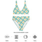 Matching Family Swimwear- Daisy Blue - Women's Recycled High-Waisted Bikini - Fam Fab Prints