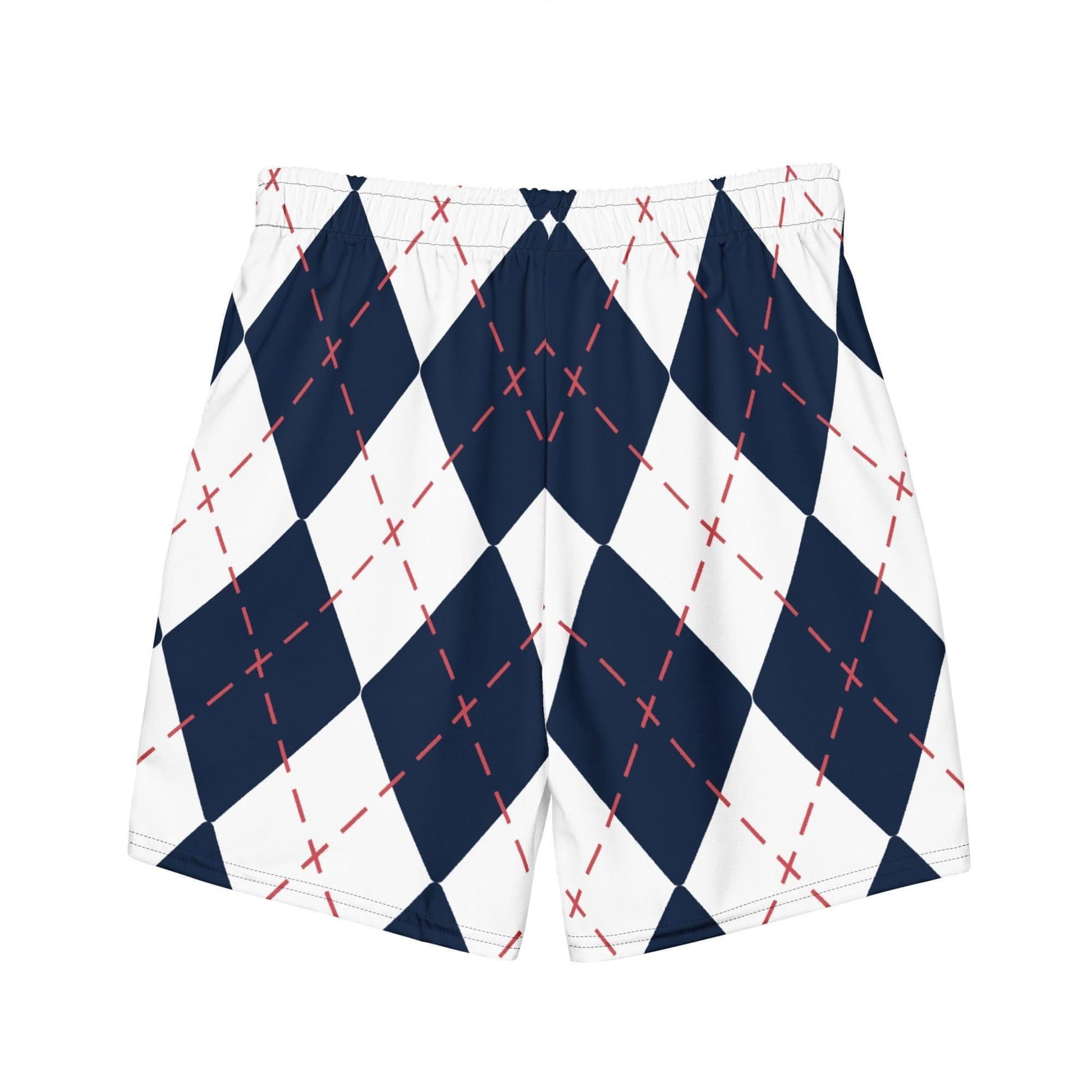 Men's Red White and Blue Argyle Golf Knickers