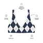 Matching Family Swimwear- Diamond Stitches - Women's Recycled Padded Bikini Top - Fam Fab Prints