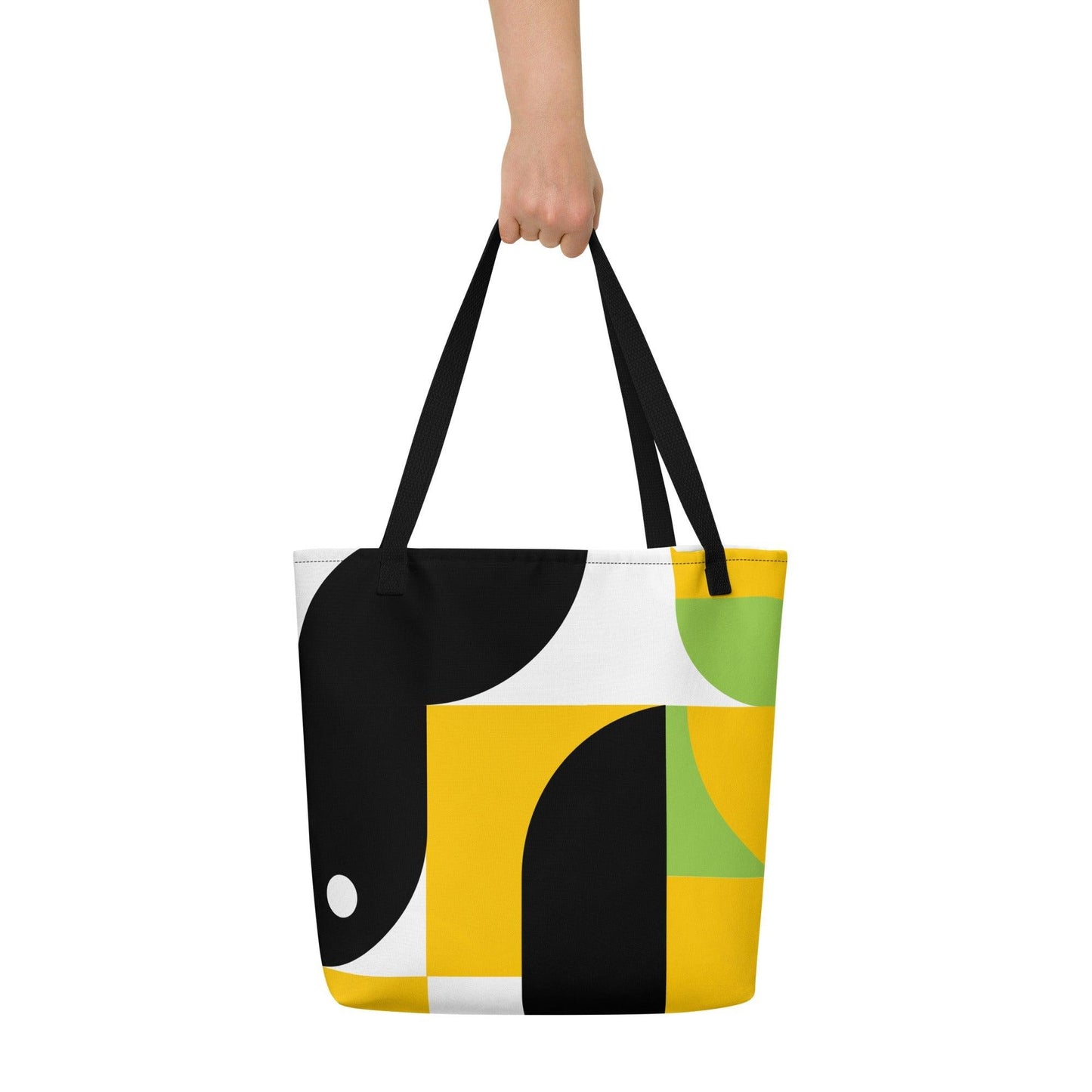 Matching Family Swimwear- Geometri-Bold - Large Tote Bag - Fam Fab Prints