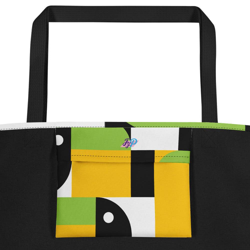 Matching Family Swimwear- Geometri-Bold - Large Tote Bag - Fam Fab Prints