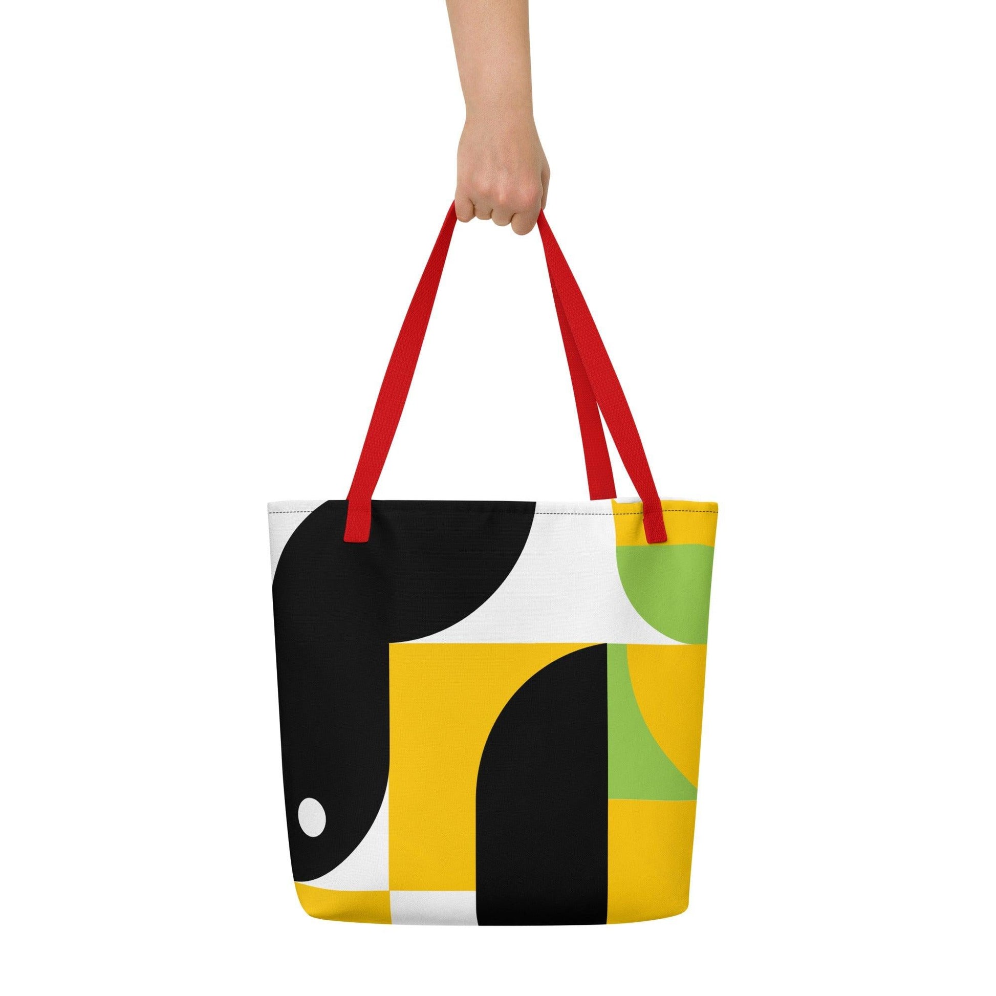 Matching Family Swimwear- Geometri-Bold - Large Tote Bag - Fam Fab Prints