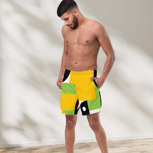 Matching Family Swimwear- Geometri-Bold - Men's Swim Trunks - Fam Fab Prints
