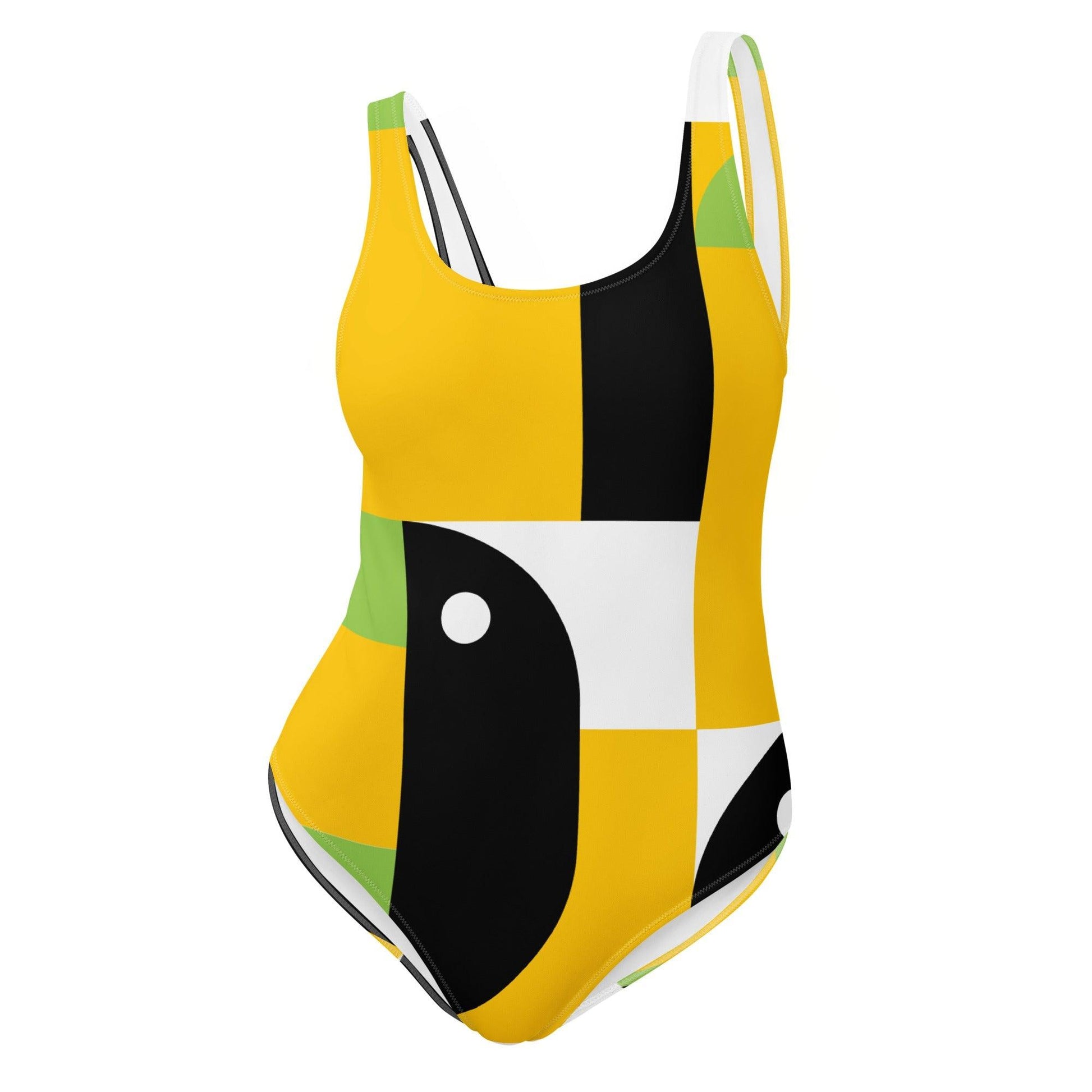 Matching Family Swimwear- Geometri-Bold - Women's One-Piece Swimsuit - Fam Fab Prints