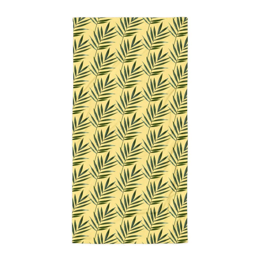 Matching Family Swimwear- Lemon Palm - Beach Towel - Fam Fab Prints