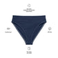 Matching Family Swimwear- Navy - Recycled High-Waisted Bikini Bottom - Fam Fab Prints