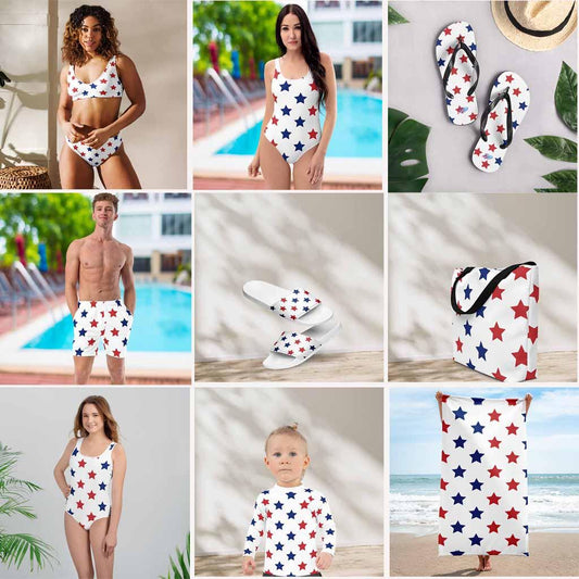 Matching Family Swimwear- Patriotic Stars Bundle - Fam Fab Prints