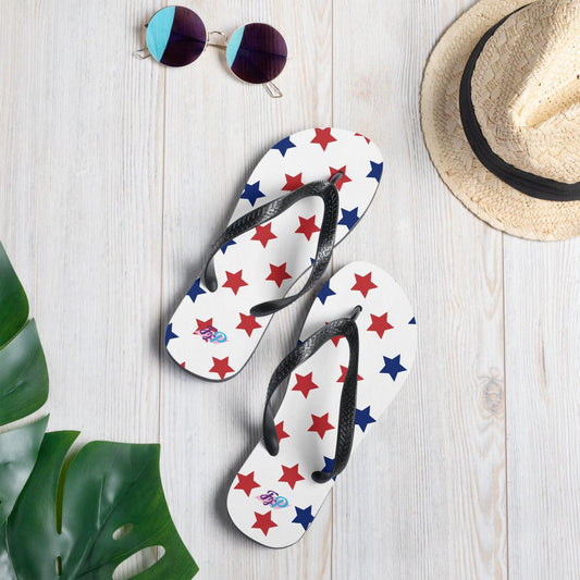 Matching Family Swimwear- Patriotic Stars - Flip-Flops - Fam Fab Prints