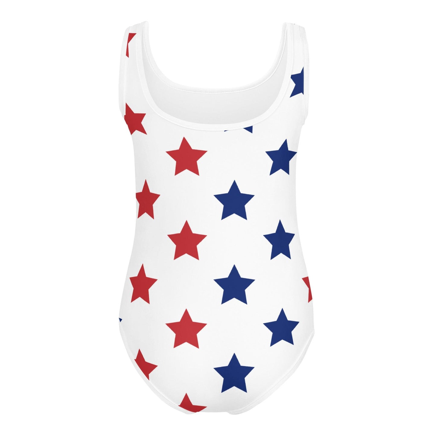 Matching Family Swimwear- Patriotic Stars - Girl's Toddler One-Piece Swimsuit - Fam Fab Prints