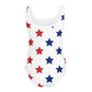 Matching Family Swimwear- Patriotic Stars - Girl's Toddler One-Piece Swimsuit - Fam Fab Prints