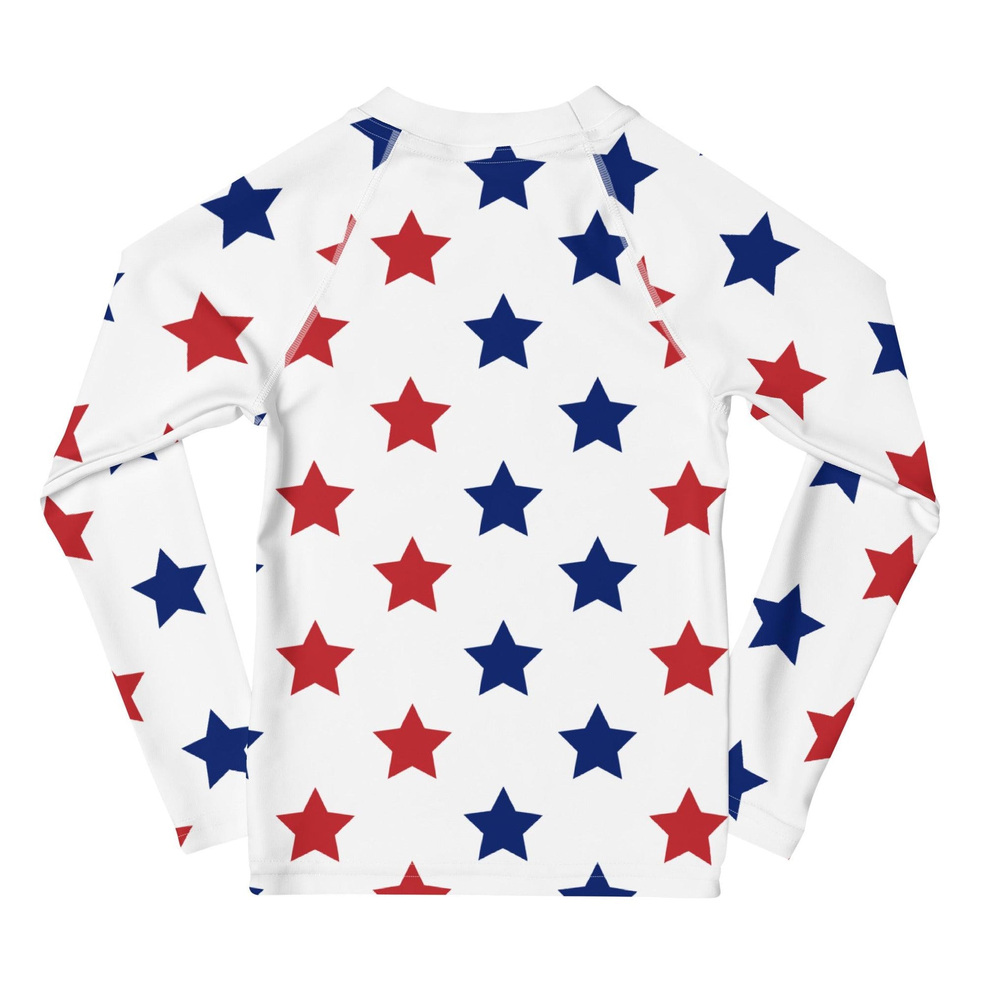 Matching Family Swimwear- Patriotic Stars - Girl's Toddler Rash Guard - Fam Fab Prints