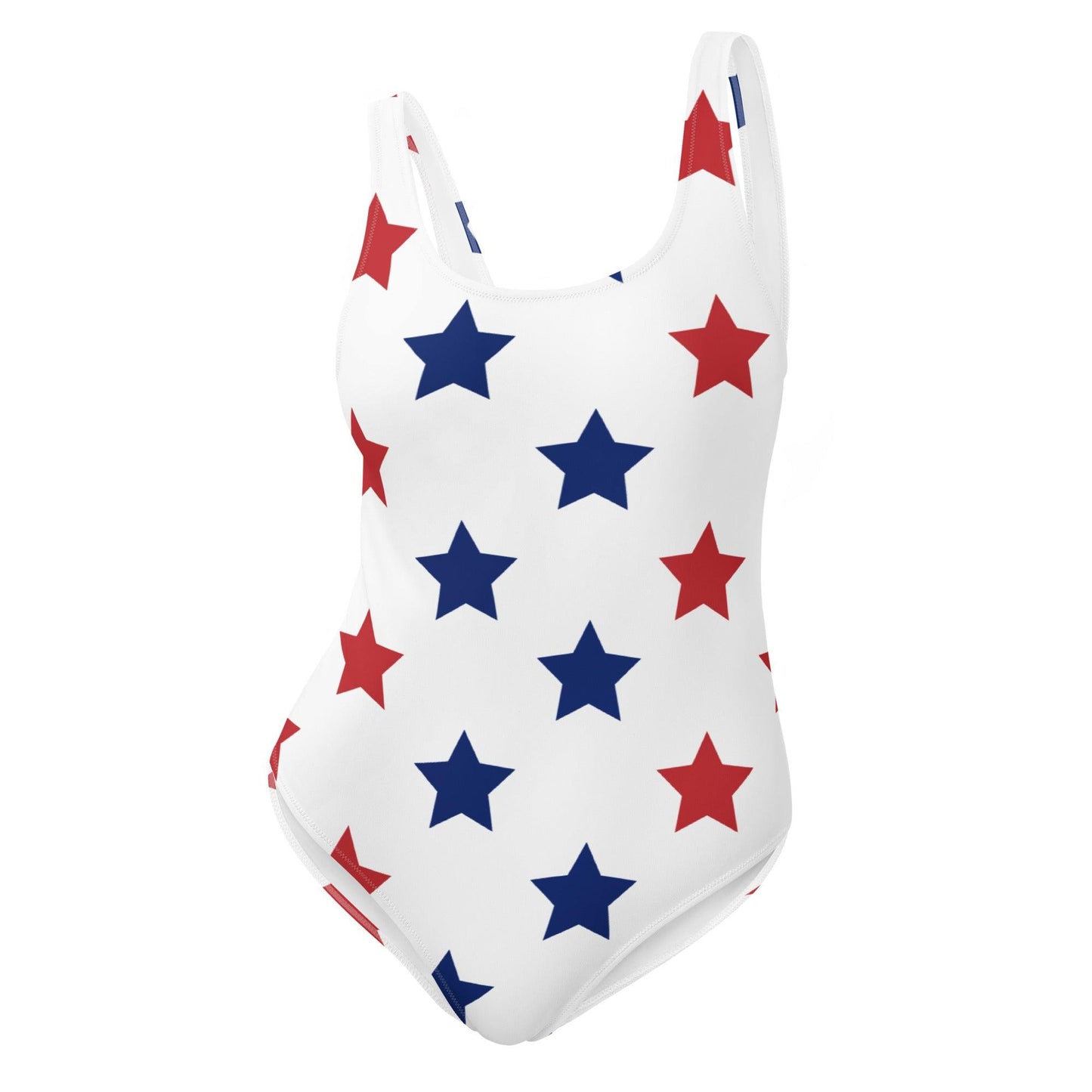 Matching Family Swimwear- Patriotic Stars - Women's One-Piece Swimsuit - Fam Fab Prints