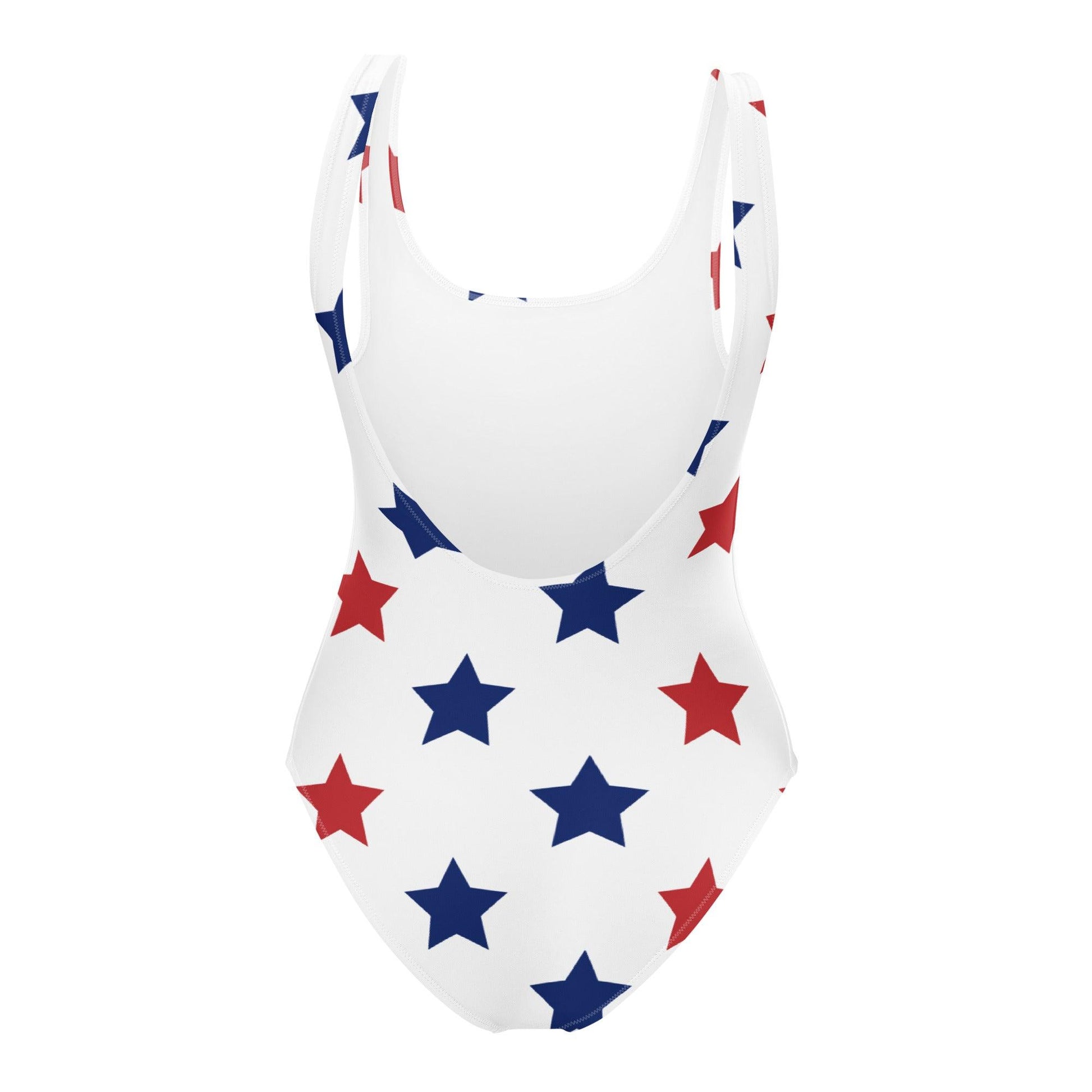 Matching Family Swimwear- Patriotic Stars - Women's One-Piece Swimsuit - Fam Fab Prints