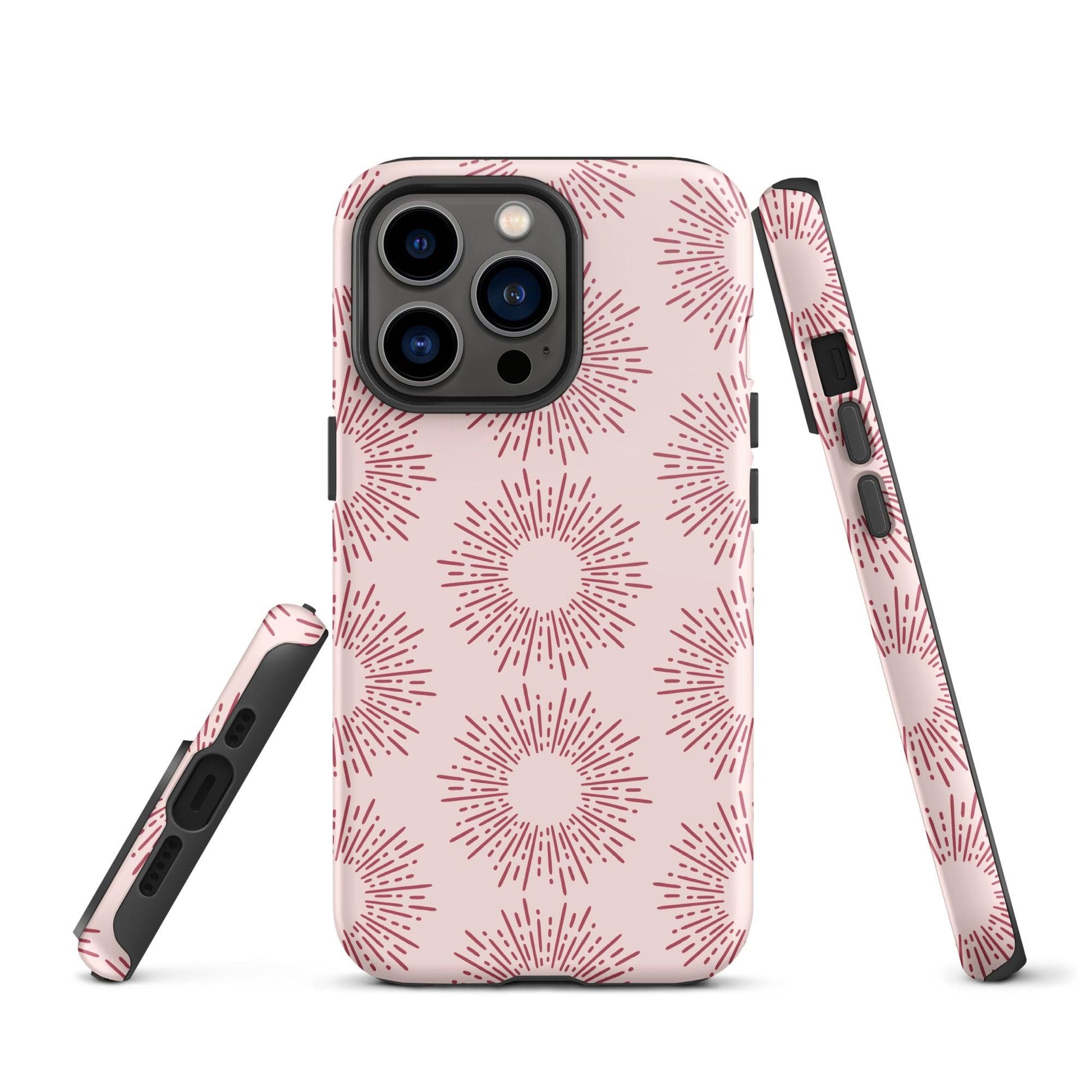 Matching Family Swimwear- Pink Burst - Tough Case for iPhone® - Fam Fab Prints