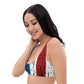 Matching Family Swimwear- Stars and Stripes - Women's Recycled Padded Bikini Top - Fam Fab Prints