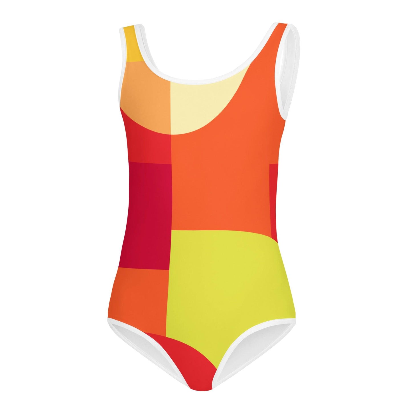 Matching Family Swimwear- Sun Kissed Geometri - Girl's Youth One-Piece Swimsuit - Fam Fab Prints