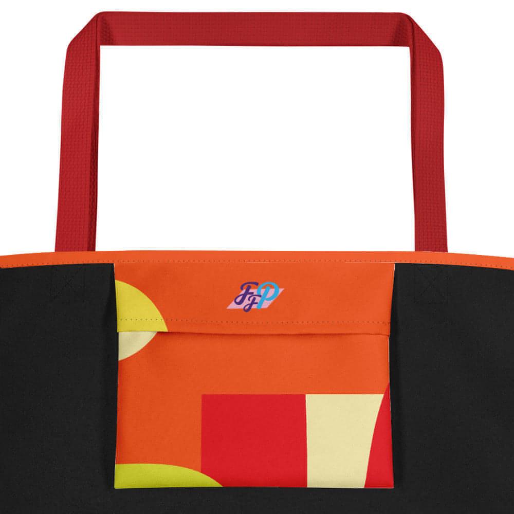 Matching Family Swimwear- Sun Kissed Geometri - Large Tote Bag - Fam Fab Prints