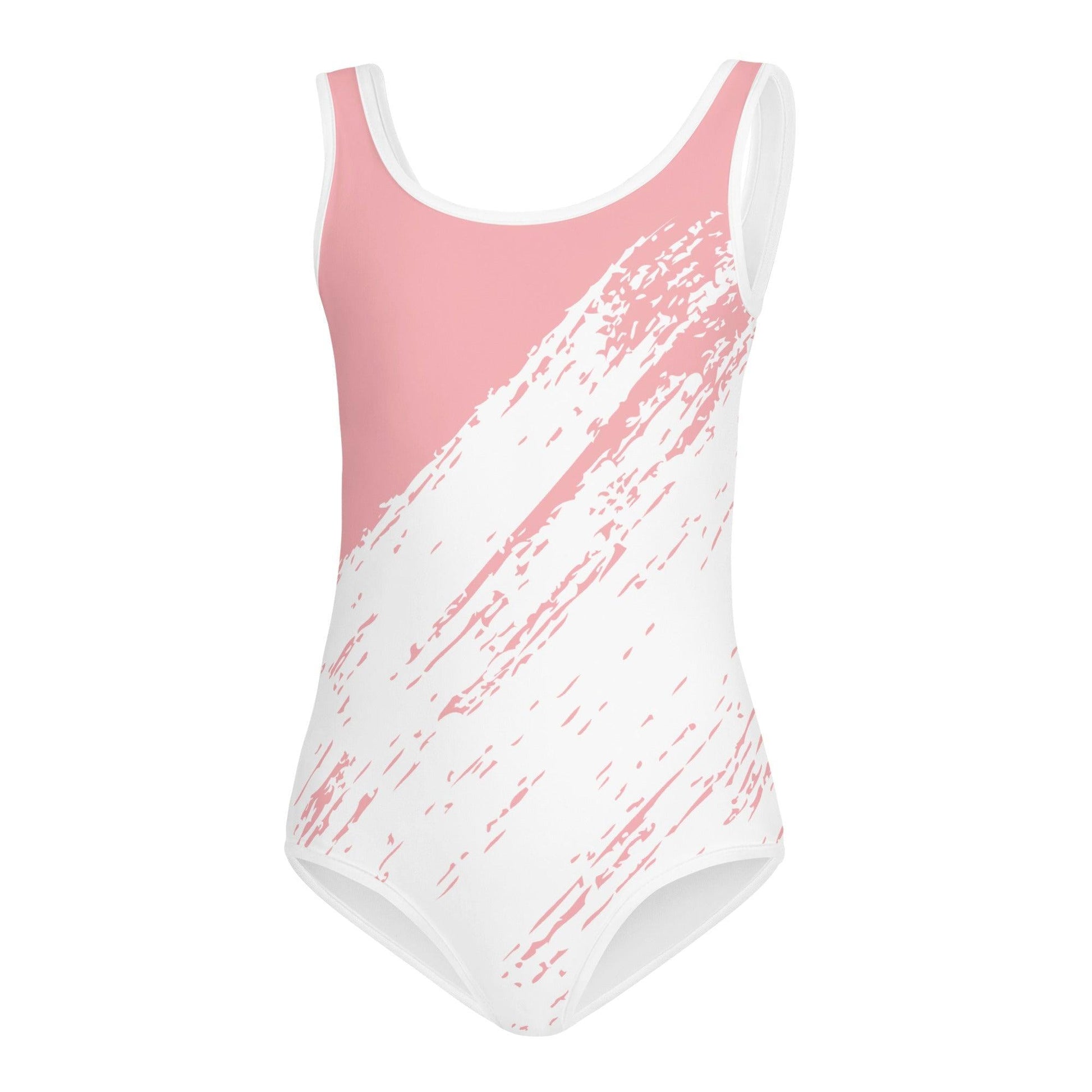 Matching Family Swimwear- Treading in Pink - Girl's Youth One-Piece Swimsuit - Fam Fab Prints