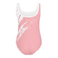 Matching Family Swimwear- Treading in Pink - Girl's Youth One-Piece Swimsuit - Fam Fab Prints